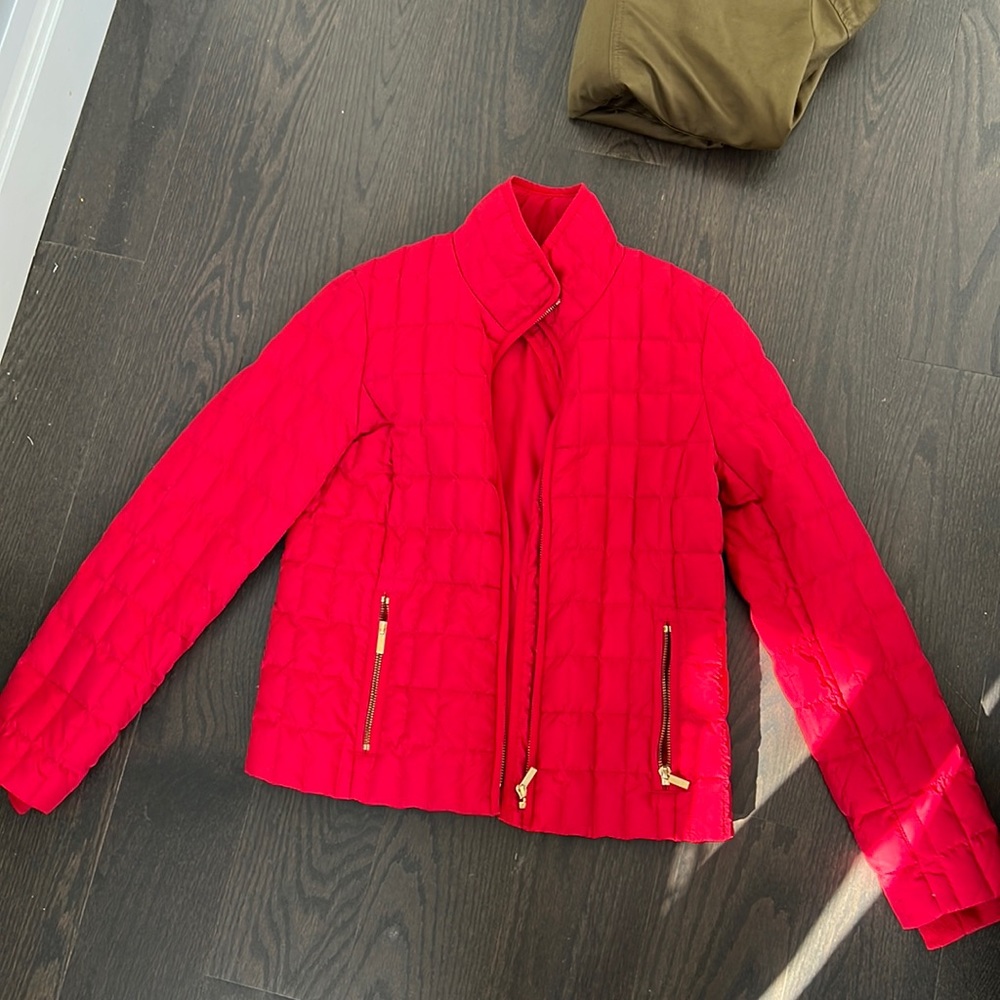 Red Jcrew XS puffer jacket